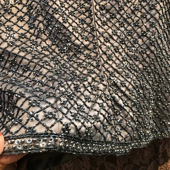 Victoria Royal Gorgeous Heavy Silver Beaded Top 🤩 R2 - Picture 8 of 11